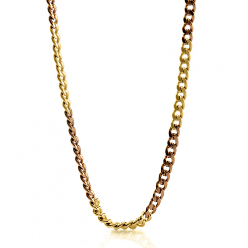 Collana Chanel in bronzo cioccolato