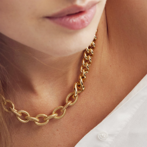Collana in bronzo dorato Collana in bronzo dorato