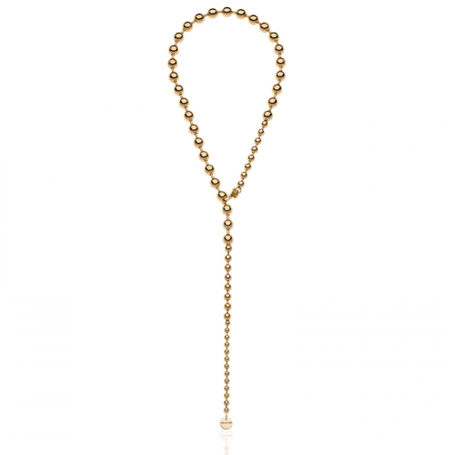 Collana in bronzo dorato Sphere