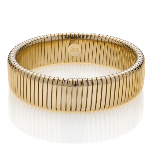 Bracciale Tubogas in bronzo dorato