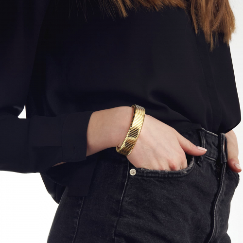 Bracciale Tubogas in bronzo dorato Bracciale Tubogas in bronzo dorato
