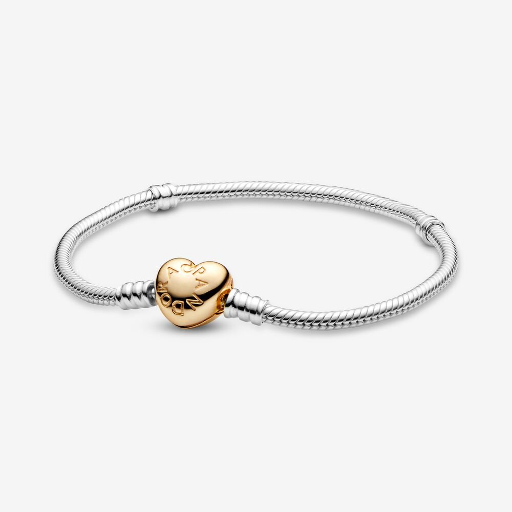 Bracciale Pandora con Chiusura a Cuore Bracciale Pandora con Chiusura a Cuore