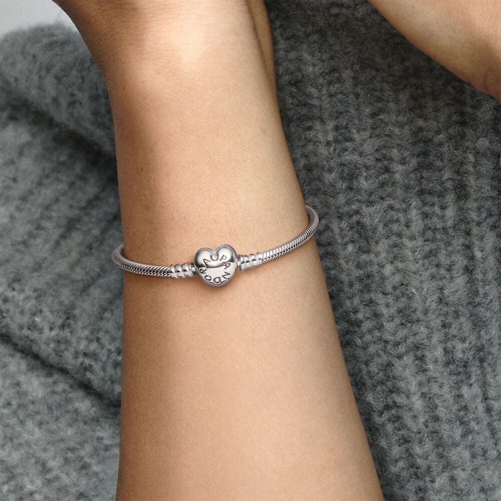 Bracciale Pandora con Chiusura a Cuore Bracciale Pandora con Chiusura a Cuore
