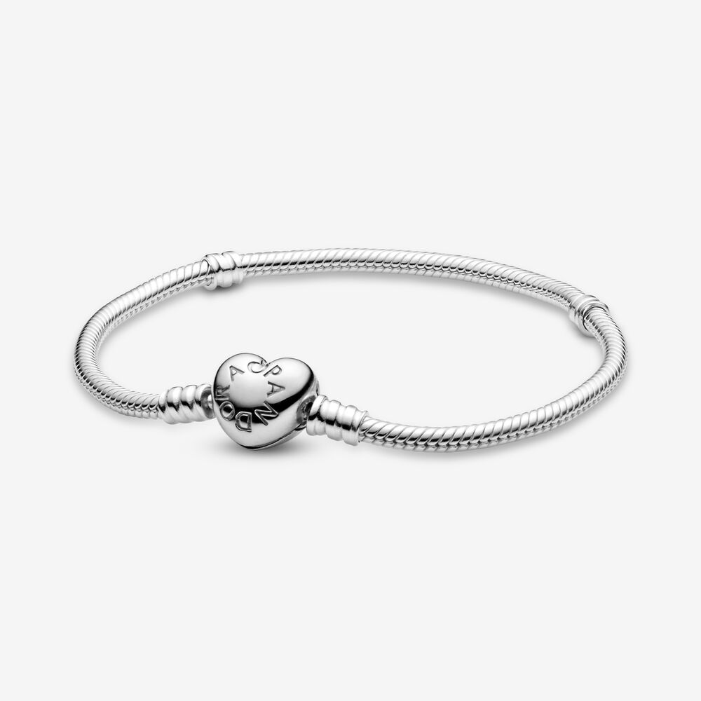 Bracciale Pandora con Chiusura a Cuore