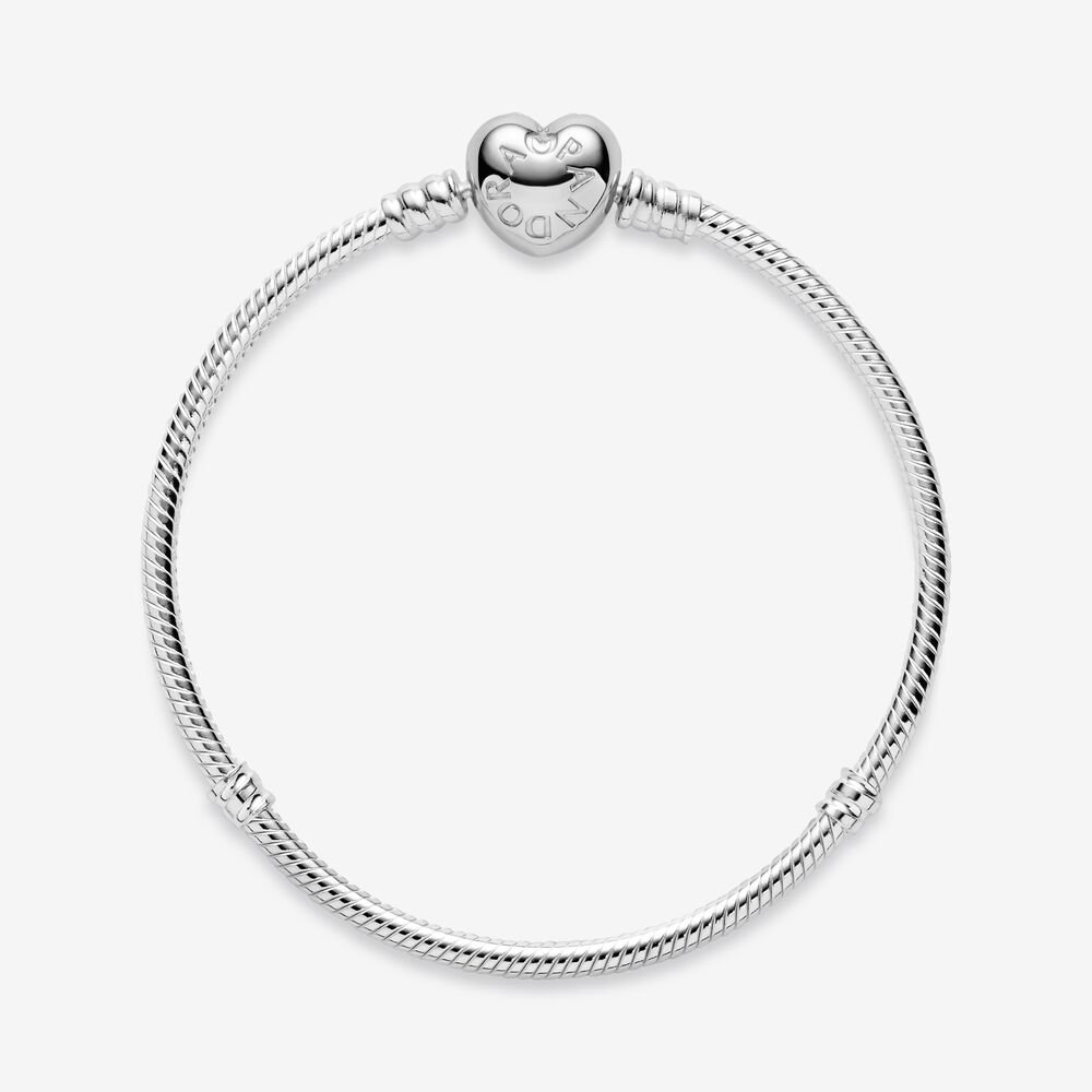 Bracciale Pandora con Chiusura a Cuore Bracciale Pandora con Chiusura a Cuore