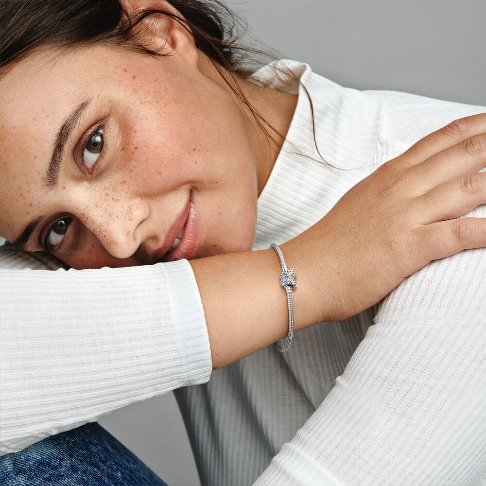 Bracciale Pandora con Chiusura a Farfalla