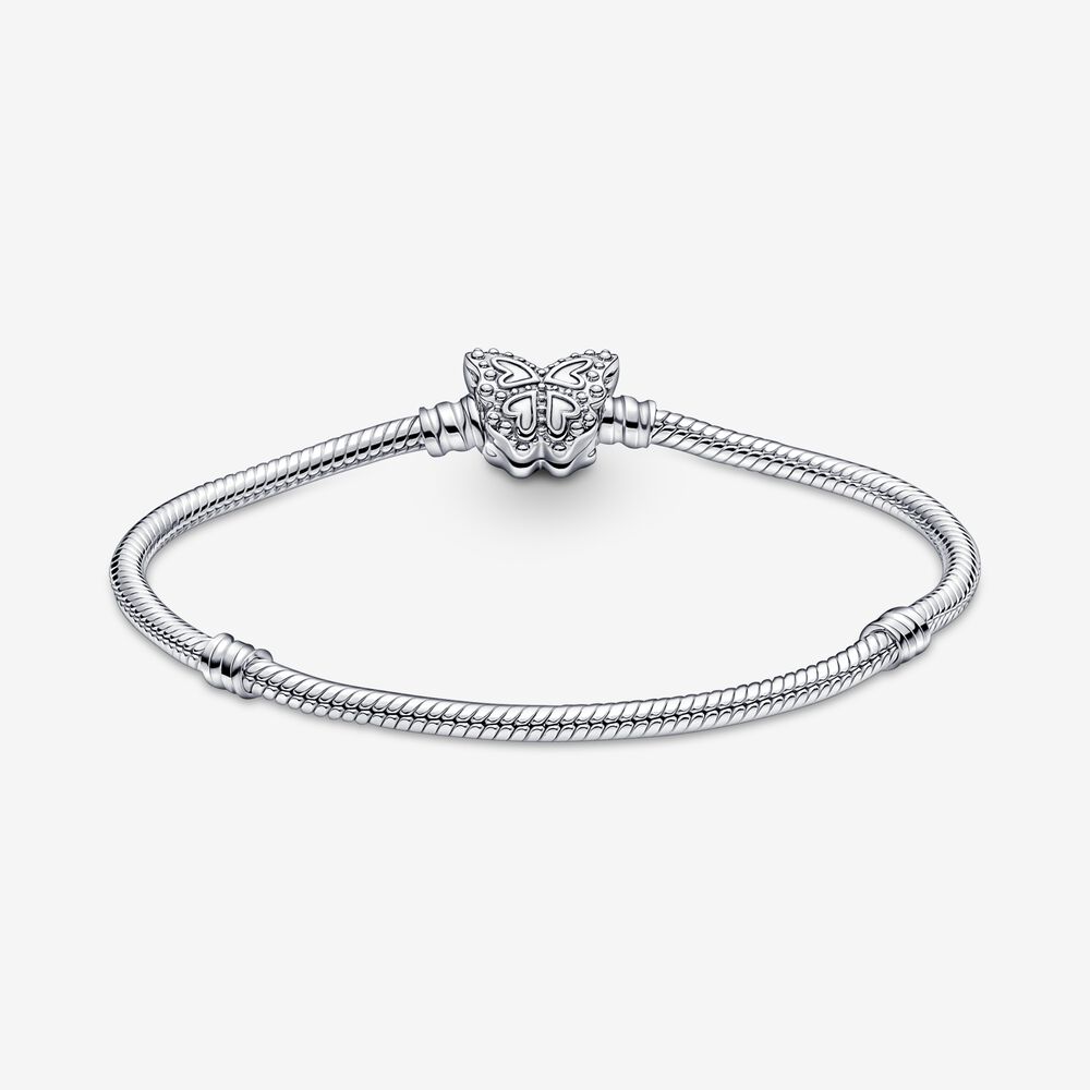 Bracciale Pandora con Chiusura a Farfalla Bracciale Pandora con Chiusura a Farfalla
