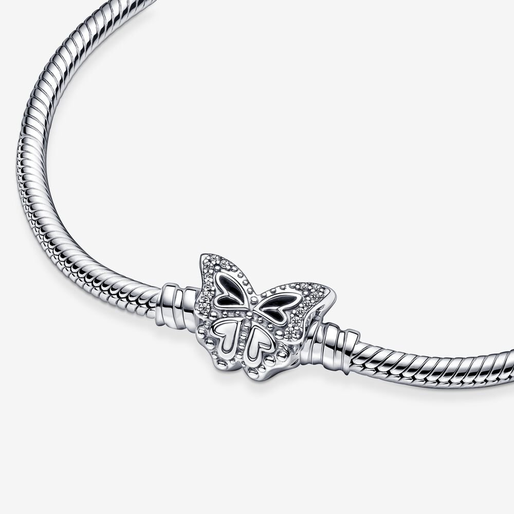 Bracciale Pandora con Chiusura a Farfalla Bracciale Pandora con Chiusura a Farfalla