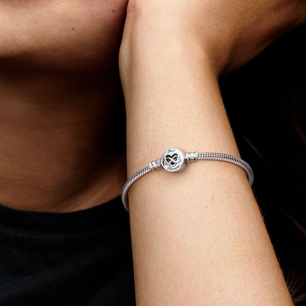 Bracciale Pandora con Chiusura a Cuore Infinito Bracciale Pandora con Chiusura a Cuore Infinito