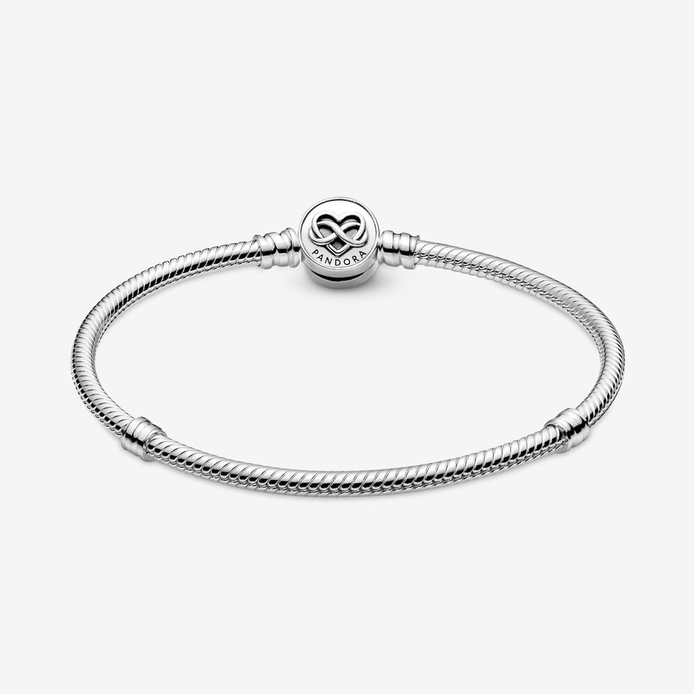 Bracciale Pandora con Chiusura a Cuore Infinito Bracciale Pandora con Chiusura a Cuore Infinito