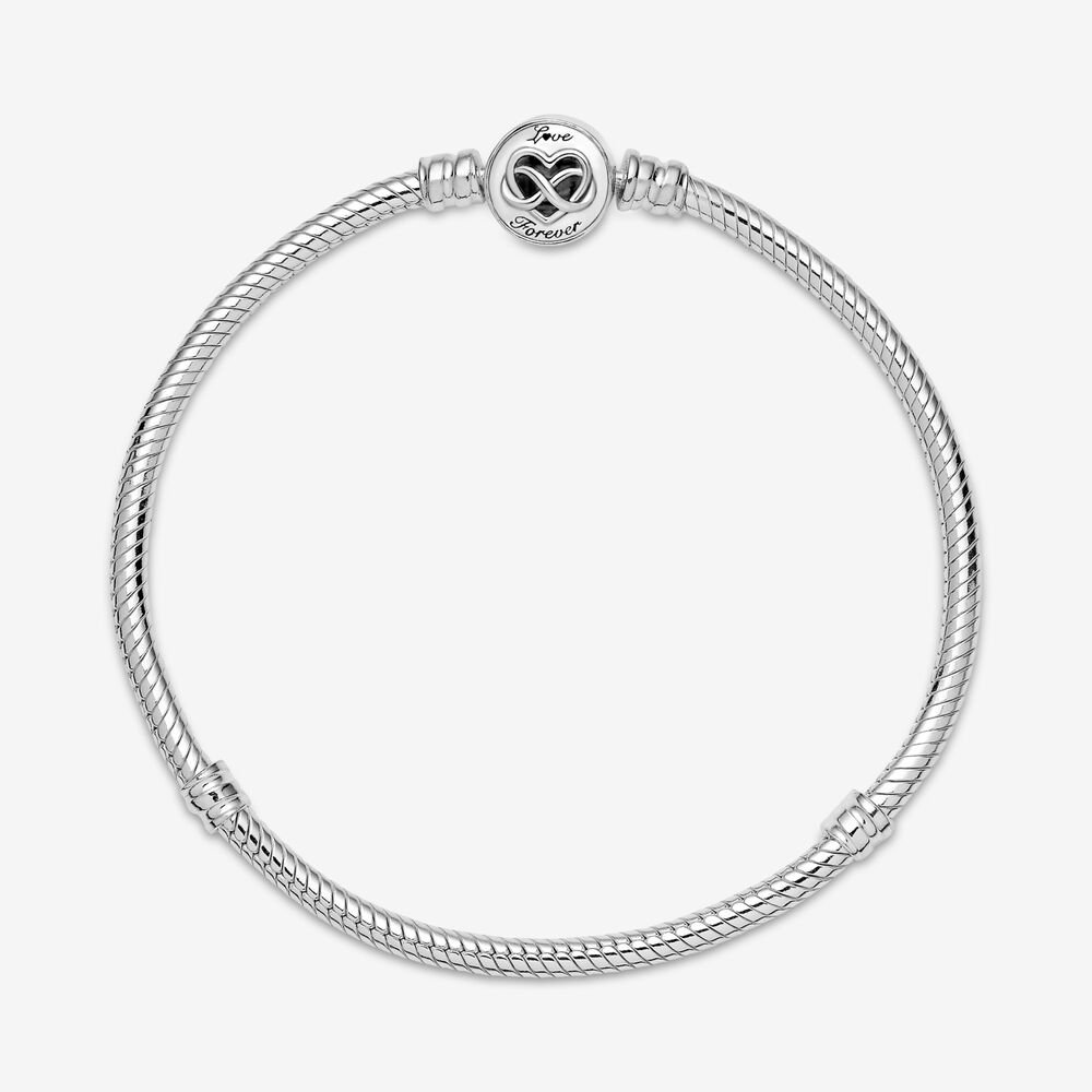 Bracciale Pandora con Chiusura a Cuore Infinito Bracciale Pandora con Chiusura a Cuore Infinito