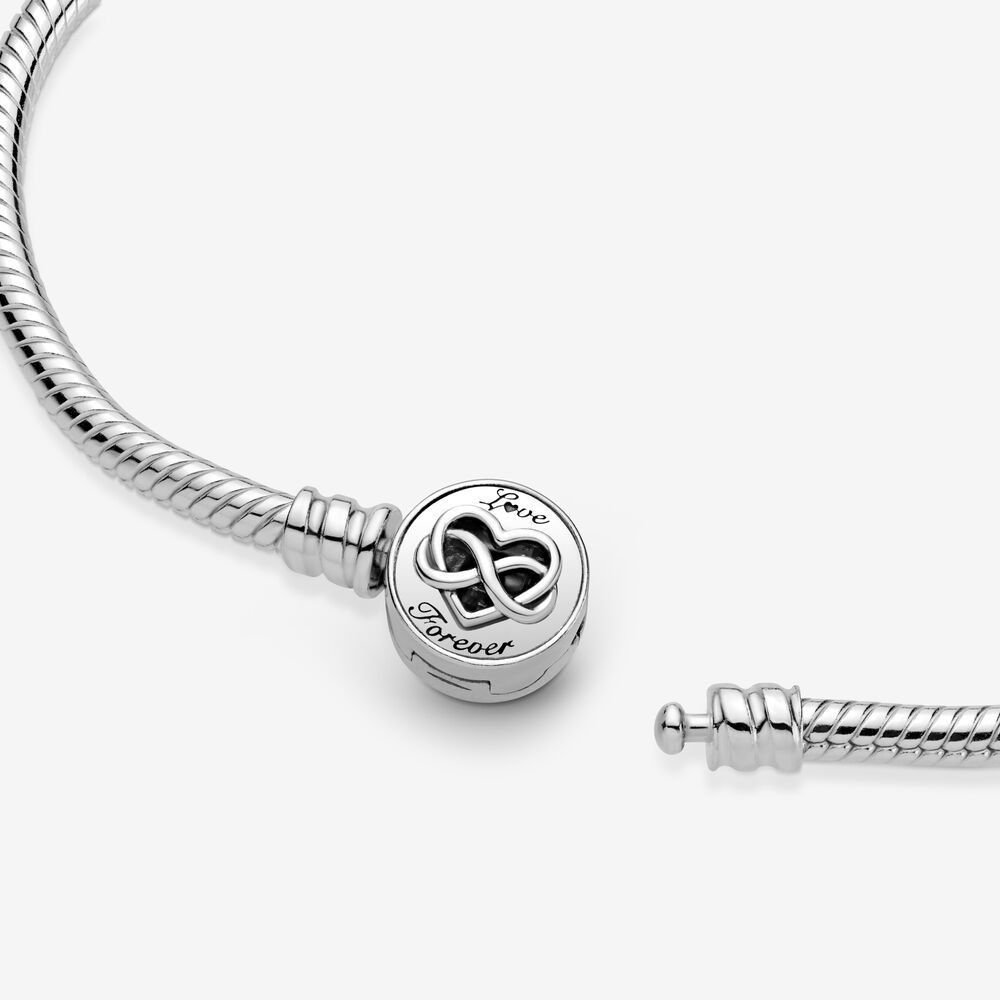 Bracciale Pandora con Chiusura a Cuore Infinito Bracciale Pandora con Chiusura a Cuore Infinito