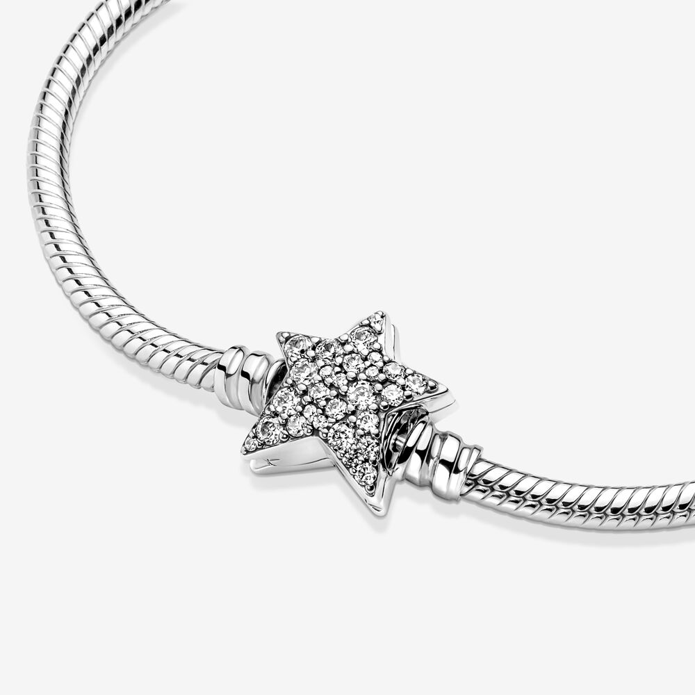 Bracciale Pandora con Chiusura Stella Luminosa Bracciale Pandora con Chiusura Stella Luminosa
