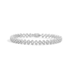 Bracciale Faceround tre file Brillanti
