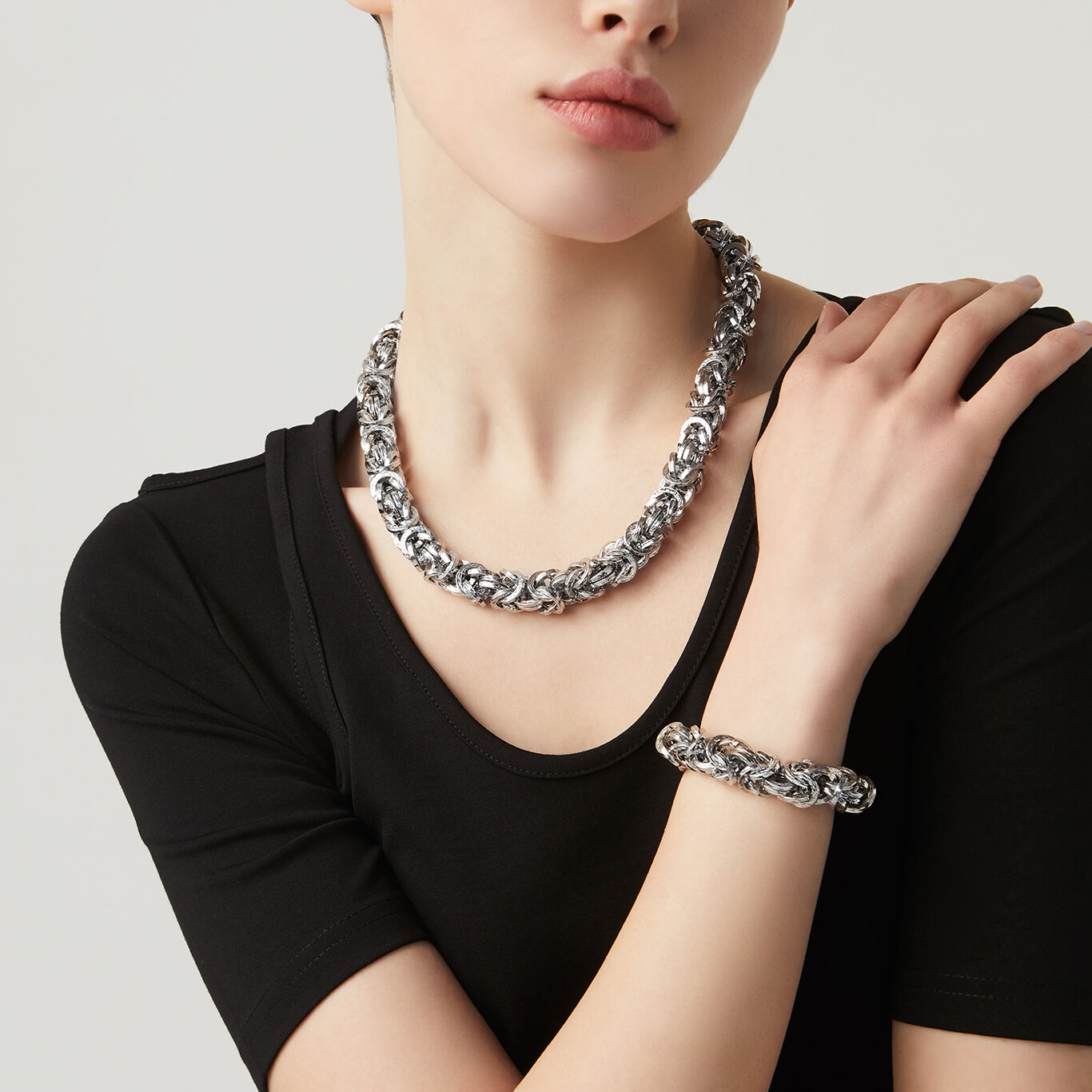 Bracciale Bizantina Martellata