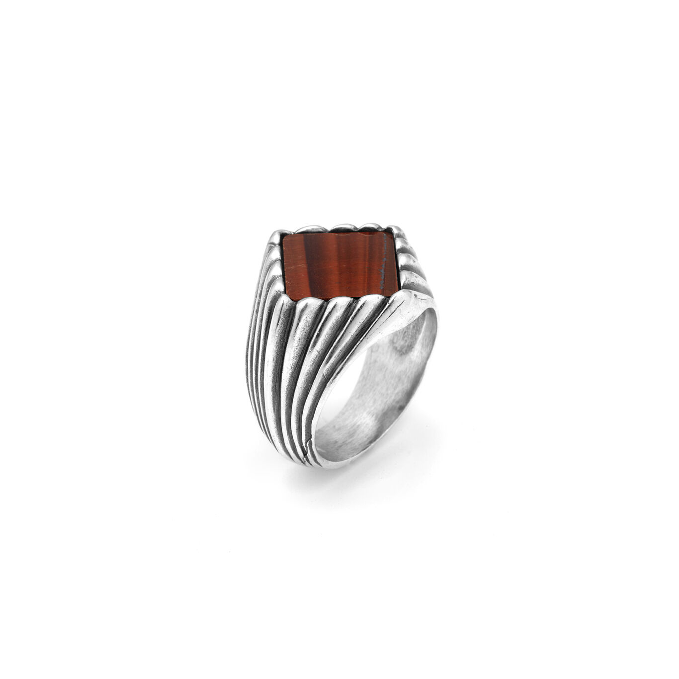 Anello Rigato Occhio Di Toro