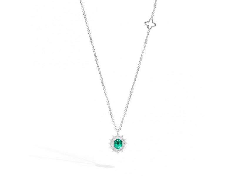 Collana Camelia Smeraldo