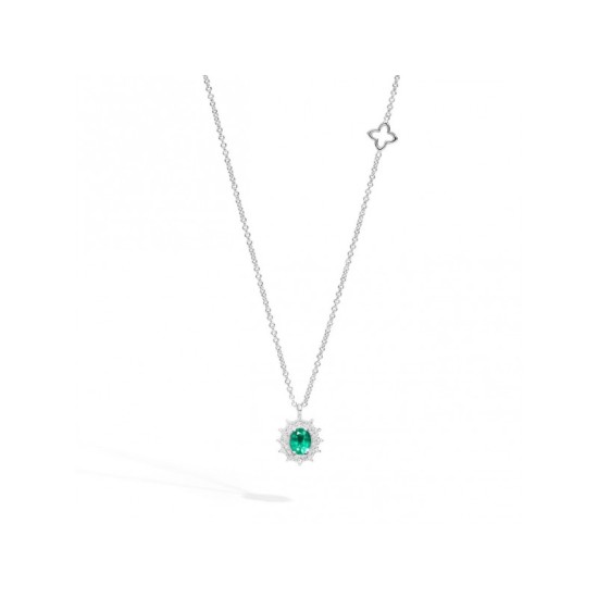 Collana Camelia Smeraldo