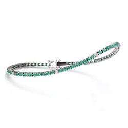Bracciale Tennis Smeraldo