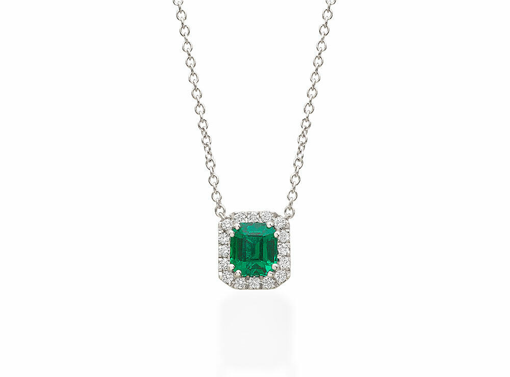 Collana Smeraldo Bogotà con contorno