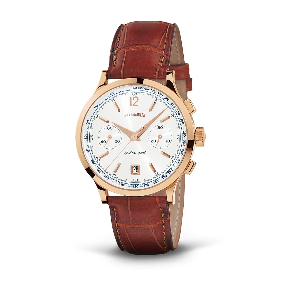 Orologio, Aquadate, grande taille, automatico, acciaio, pelle