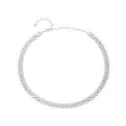 Girocollo Faceround cinque file Brillanti