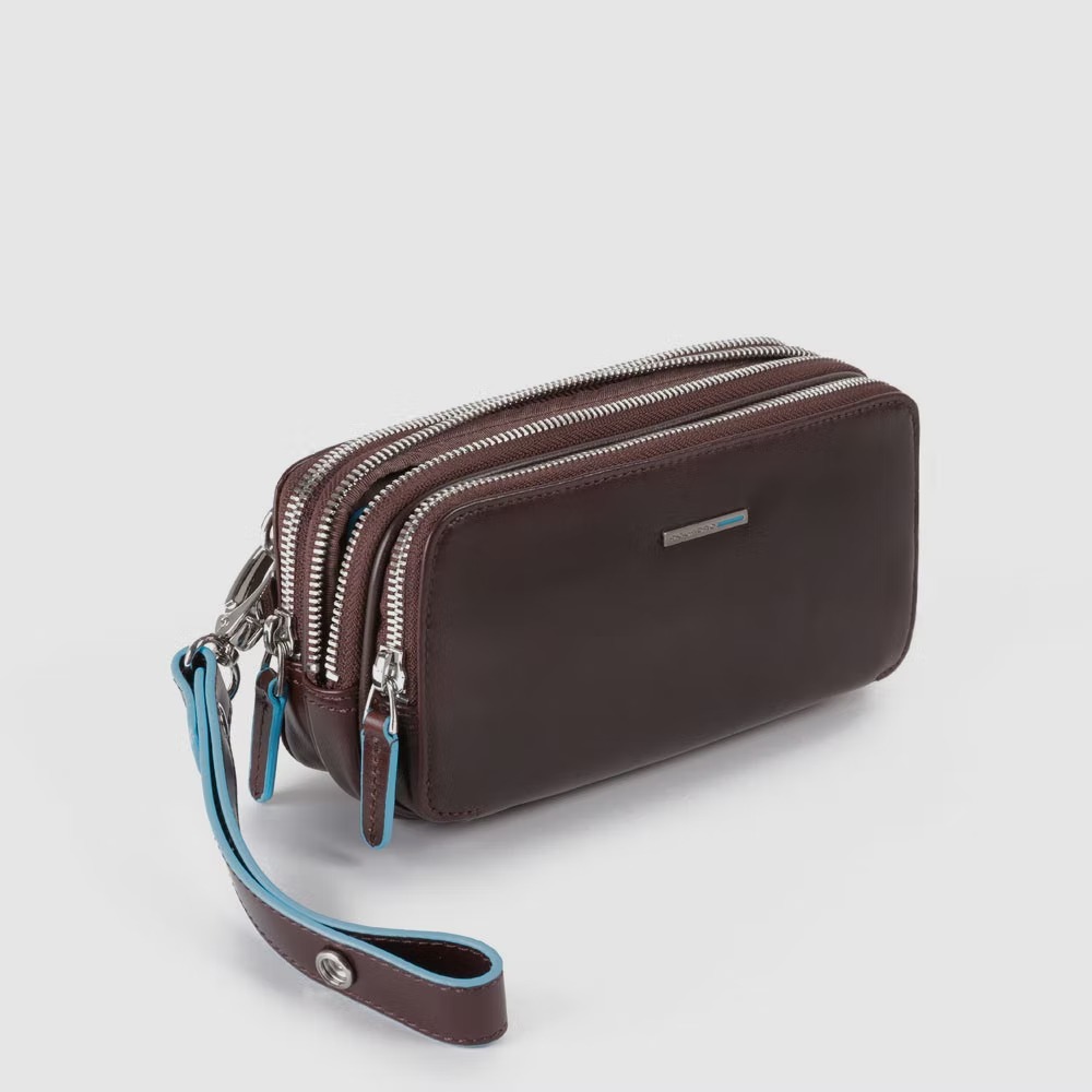 Astuccio a tre scomparti con polsiera rimovibile Blue Square Astuccio a tre scomparti con polsiera rimovibile Blue Square