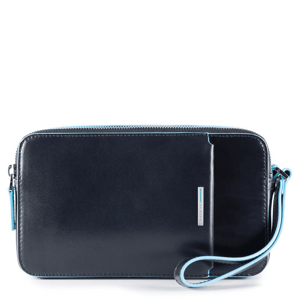Pochette uomo con tasca frontale Blue Square