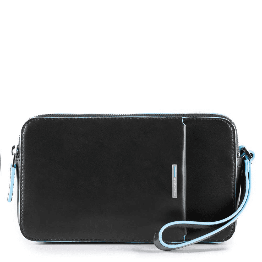 Pochette uomo con tasca frontale Blue Square